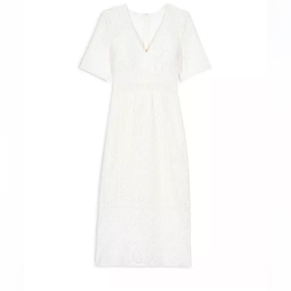 ba&sh Cream Lace Midi Dress - Picture 8 of 8